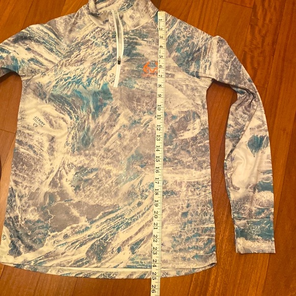 Ocean Coast EUC Realtree Aspect Women’s Fishing Teal Performance 1/4 Zip… - Picture 12 of 15